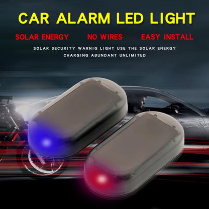 LED Warning Light Fake Solar Power Alarm Lamp Security System Warning