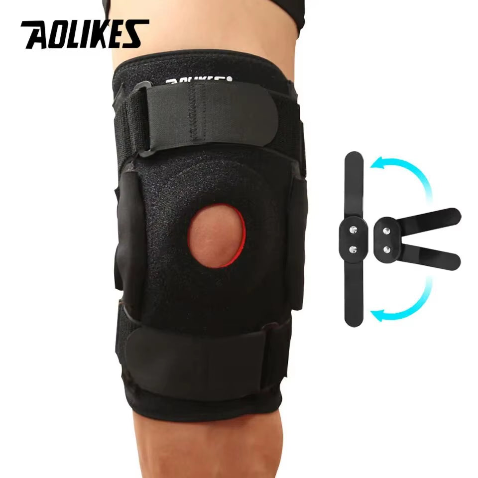 1PCS Adjustable Hinged Knee Brace Knee Support Wrap for Meniscus Tear Patellar Tendon Support,Pain Relief Strains