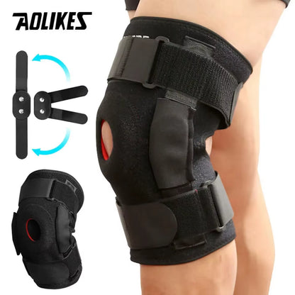 1PCS Adjustable Hinged Knee Brace Knee Support Wrap for Meniscus Tear Patellar Tendon Support,Pain Relief Strains